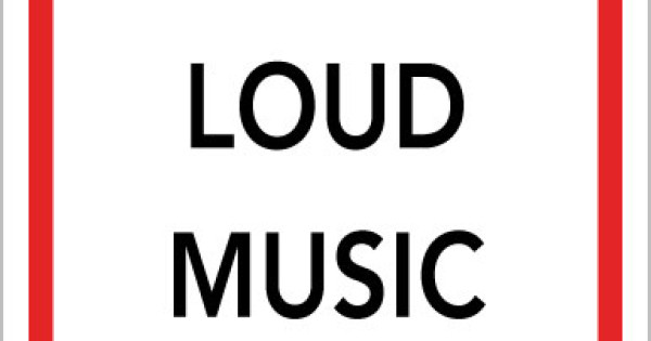 No Loud Music Sign